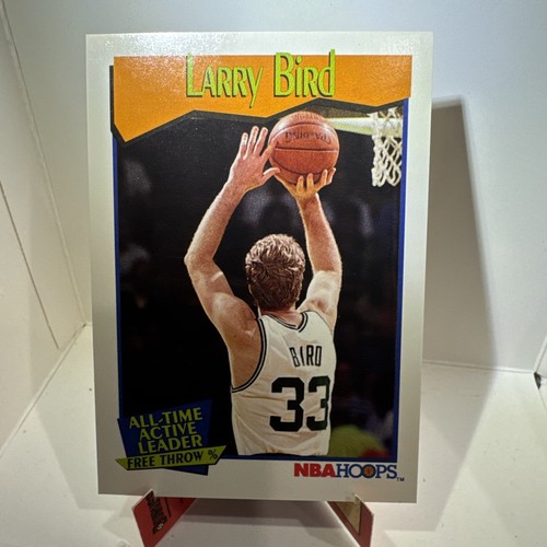 Larry Bird 1991 NBA Hoops #532 Stat Leader Boston Celtics - Imagen 1 de 2