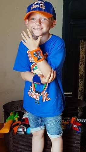 John Cena Kinder Jungen Respect Earn It Kostüm T-Shirt Baseball Mütze Stirnband... - Bild 4 von 10