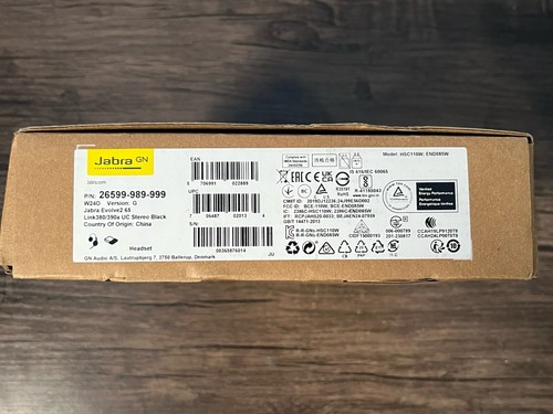Jabra Evolve2 65 Link380a Wireless On-Ear Headset Black NEW - FAST SHIP - Picture 2 of 4