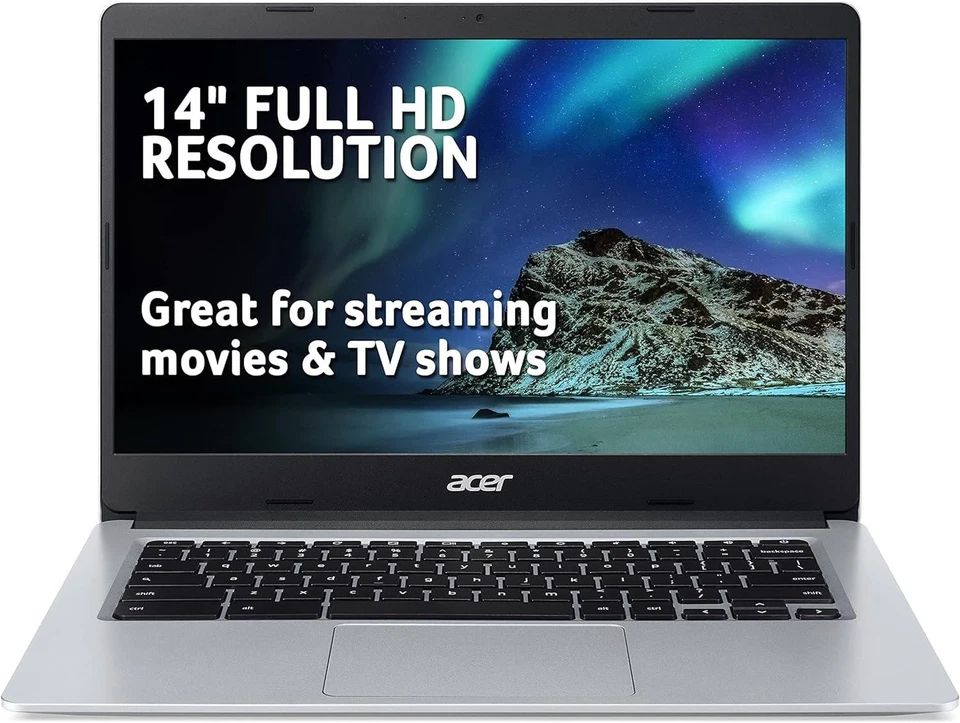 Acer 314 14" Chromebook Laptop Pentium N5030 4GB 64GB Silver - Image 4 of 4