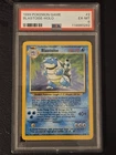 1999 Blastoise PSA 6 Pokemon Base Set Holo TCG Card 2/102