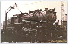 Vintage LS&I No. 33 Steam Locomotive Hocking Valley Scenic Railway Postcard