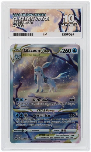 ACE 10 Glaceon Vstar GG40/GG70 Crown Zenith Gem Mint Pokemon