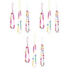  Zestaw 3 łańcuszków na telefon komórkowy pętla na nadgarstek telefon opaska na nadgarstek smycz telefoniczna