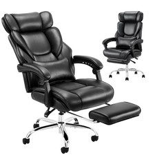 Executive Office Chair with Footrest, Ergonomic High Back Desk Chair, Compute...