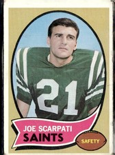 1970 Topps Joe Scarpati New Orleans Saints #193