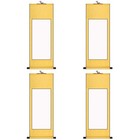  Set of 4 Leeres Schriftrollenpapier Chinesische Kalligraphie Xuan Reispapier