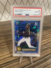 2022 Bowman Chrome Sapphire Edition Oneil Cruz Rookie RC #45 PSA 10 Pirates