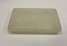 Vintage Tupperware #794-11 Deli Keeper Bacon Cheese Container 7" x 11" X1 w/ Lid