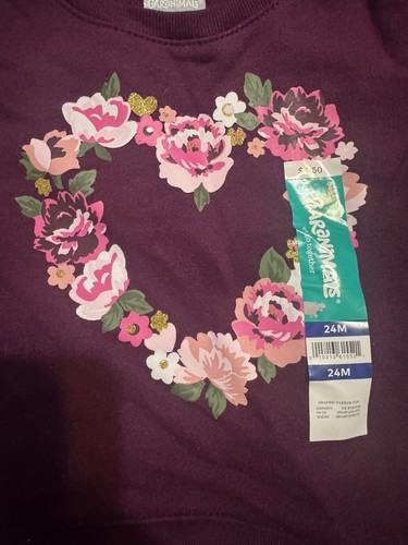 Sudadera Garanimals Flor Corazón Niña Talla 24m - Imagen 2 de 4