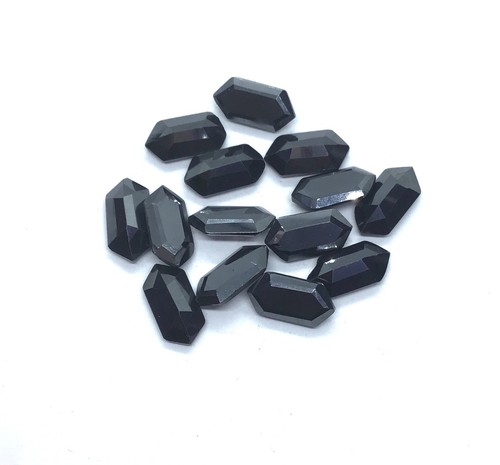Piedras preciosas sueltas facetadas corte hexagonal largo hematita natural AAA para hacer todas las joyas - Imagen 14 de 22