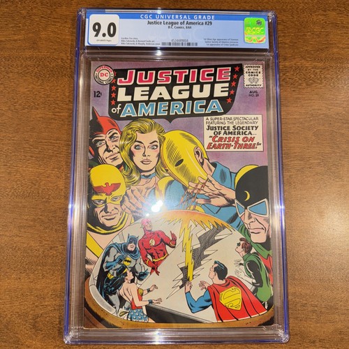 JUSTICE LEAGUE OF AMERICA #29 Starman 1st SA app CGC 9.0 DC 1964 Crime Syndicate