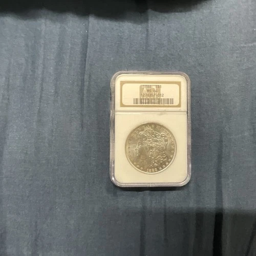 1886 Morgan Silver Dollar MS 64 ANACS Certified Philadelphia Uncirculated