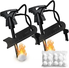 Magnesium Fire Starter with Striker, High Temp Magnesium Rod, Fire Starters for 