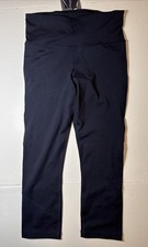 Kirkland Signature Women  s Size S Leggings Blue Reflective Active Capri NWT