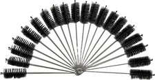 6-inch Straw Cleaner Brush - 20 mm Diameter Black Pipe Cleaner Brush, Set of 20