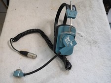 Vintage Clear-Com Blue SINGLE Muff Production Headset 4-Pin