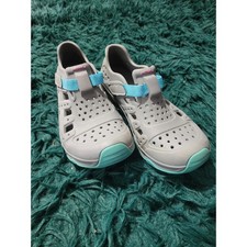 Merrell Hydro Moc Kids Shoes Gray Aqua Pink Water Sandals Size 3M / EU 34
