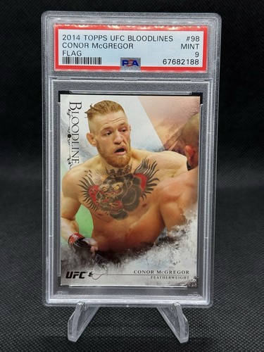 2014 UFC Topps Conor McGregor Bloodlines Flag /148 PSA 9