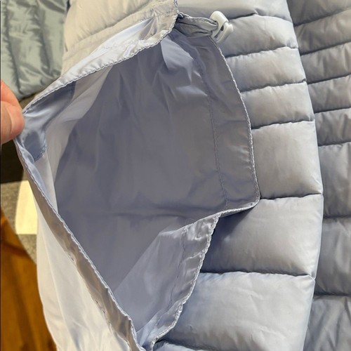 NEW! Lands' End Quilted Puffer Jacket Light Blue Women's Size XL (18) Packable - Picture 7 of 15