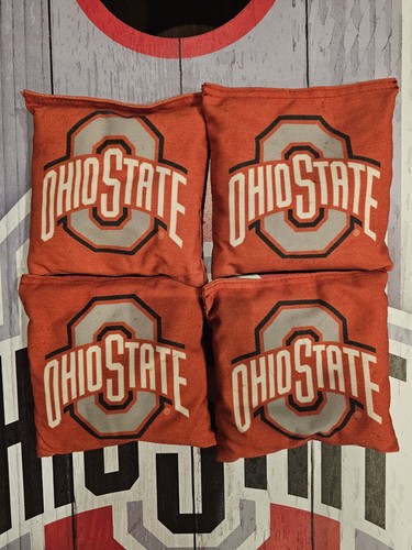 Ohio State Buckeyes OSU BUCKS CORN HOLE BAG TOS Brettspiel mit 8 Sitzsäcken - Bild 2 von 18