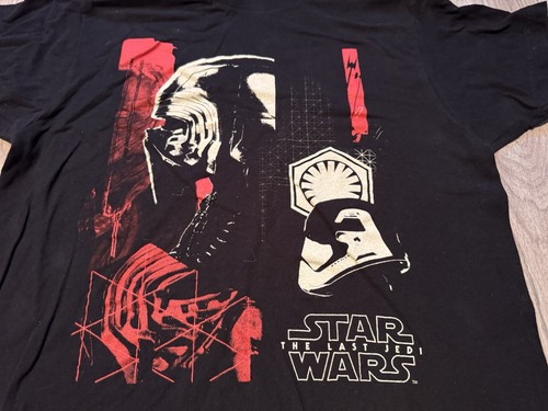 Star Wars The Last Jedi Darth Vader Men"s Sz M Black Graphic T-Shirt Short Sleev - Picture 2 of 8
