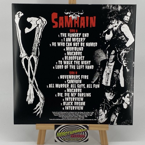 SAMHAIN “LAST GASP ON EARTH” ULTRA RARE OPEN LIVE VINYL RECORD COLOR BLACK - Picture 2 of 6
