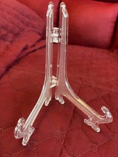 Lot of 5 Easels Clear Acrylic Plastic Mini Easel 5" Tall for ACEO Small Items