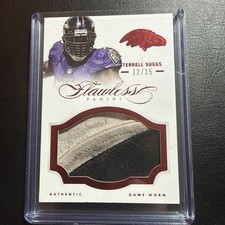 Panini Flawless Ruby Game Worn Jersey Ravens Terrell Suggs 12/15  2013