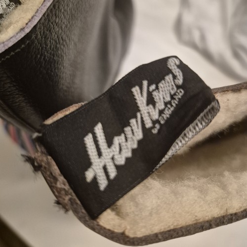 Vintage Hawkins Astronauts Leather Shearling Boots Dr Martens Soles New Size 9 - Picture 7 of 12