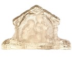 Cottage Core Country Vintage Gorham Germany Crystal Glass Nativity Scene Heavy