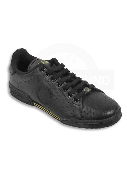 Fred Perry Schuh / Turnschuh / Sportschuh / Sneaker Schwarz B770 184 #5000 Fred Perry Schuh / Turnschuh / Sportschuh / Sneaker Schwarz B770 184 #5000
