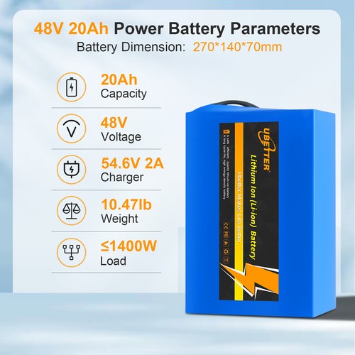48V 8AH/10AH/14AH/20AH Ebike Lithium Battery with 2A Charger - Picture 24 of 29