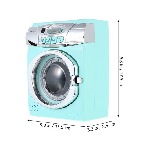 Pretend Washer Dryer Set Electronic Toy Washer Laundry Set - Picture 11 of 12