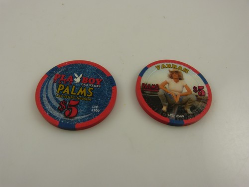 Farrah Fawcett $5.00 dollar gaming token limited edition 2 different ones - Picture 3 of 4
