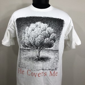 VTG-He-Covers-Me-T-Shirt-Made-USA-Large-Band-Promo-Tee-Concert-90s-Single-Stitch