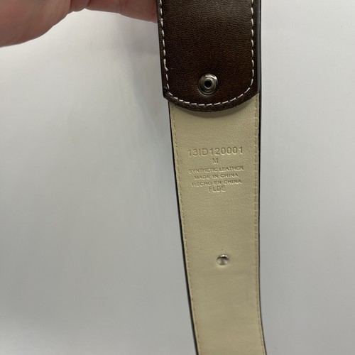 "Cinturón Western para mujer mediano plateado hebilla marrón turquesa pedrería 39""" - Imagen 4 de 6