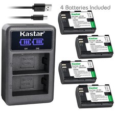LP-E6 Battery  LCD USB Charger for Canon XC10 XC15, EOS 6D 60D 60Da 70D 80D