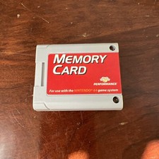 Nintendo 64 N64 Memory Card Pak Pack Performance P-302, fast shipping