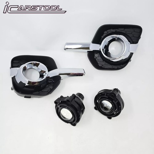 Clear LED Fog Lights Kit For 2010-2015 Chevry Equinox w/ Chrome Trim Bezel Wires - Picture 23 of 24
