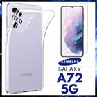 COVER TRASPARENTE + PELLICOLA VETRO TEMPERATO PER SAMSUNG GALAXY A72 5G CUSTODIA