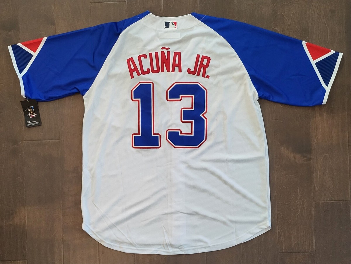 Atlanta Braves #13 Ronald Acuna Jr. Stitched White City