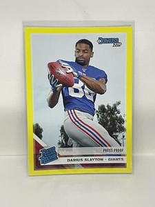 2019 Donruss #338 Darius Slayton Press Proof Yellow