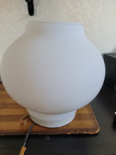 Vintage Flush Mount Ceiling Light Shade - 8" Diameter Frosted Glass Globe - Picture 7 of 7