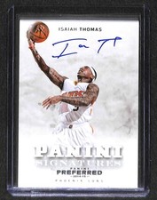 2014-15 Panini Preferred Silver Signature #464 Isaiah Thomas No 7 of 75