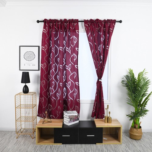Shower Curtain Hollow Comfortable Hollow Printed Shower Curtain 3 Colors