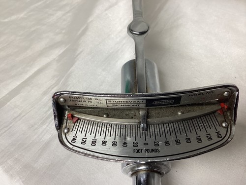 Flachbalken 1/2" Drehmomentschlüssel Sturtevant Richmont Dresser SAE Modell # M-150-S - Bild 2 von 10