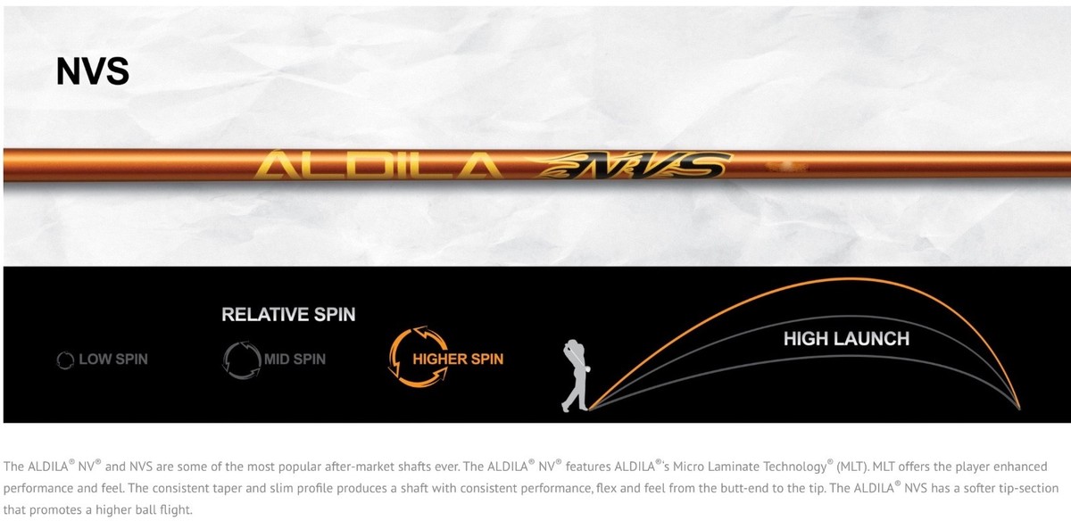 BRAND NEW ALDILA NVS 55 L LADIES FLEX .350 TIP DRIVER SHAFT 4.6