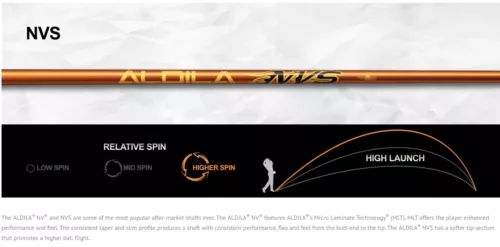 BRAND NEW ALDILA NVS 55 L LADIES FLEX .350 TIP DRIVER SHAFT 4.6 TORQUE