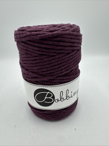 Bobbiny Macramé Cord XXL 5mm Purple 100m 100% Recycled Cotton